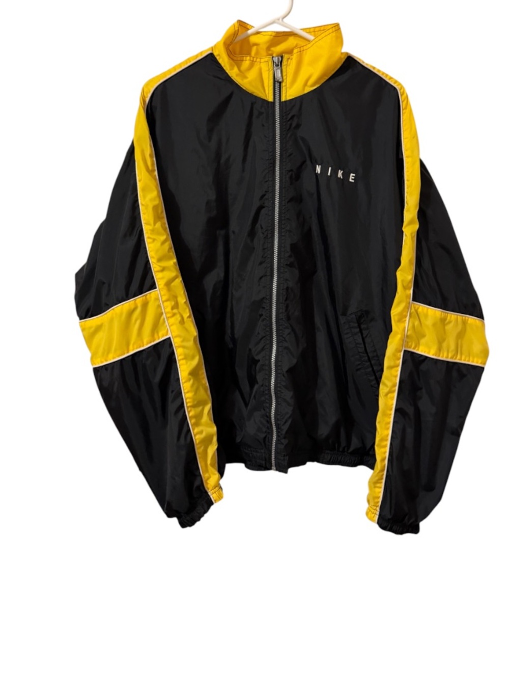 Nike Mens VTG 90s Colorblock Swoosh Logo Lined Windbreaker Jacket ⭐️⭐️⭐️⭐️⭐️
